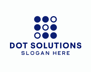 Simple Modern Dots logo design