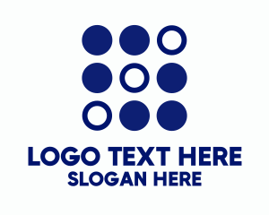 Strategy - Simple Modern Dots logo design