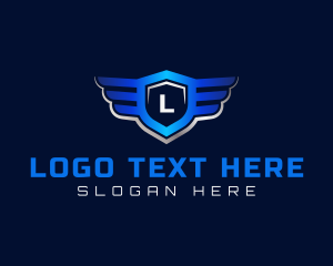 Premium - Wing Crest Shield logo design