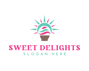 Sunny Cupcake Pastry logo design