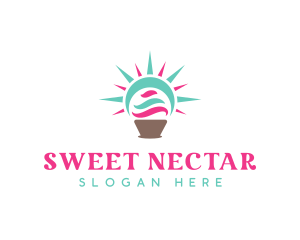 Sunny Cupcake Pastry logo design