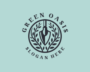 Vegetation - Shovel Leaves Gardening logo design