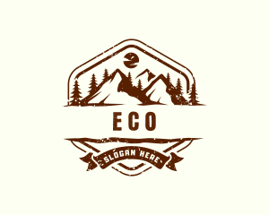 Mountain Climbing - Mountain Peak Environment logo design