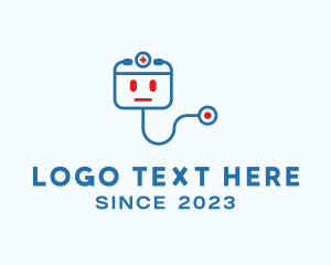 Cyborg - Medical Stethoscope Robot logo design
