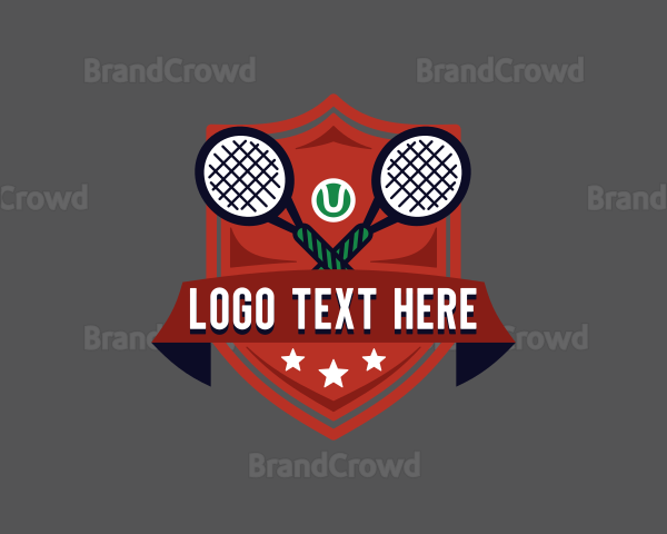 Sports Tennis Racket Logo