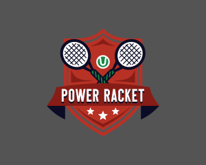 Racket - Sports Tennis Racket logo design