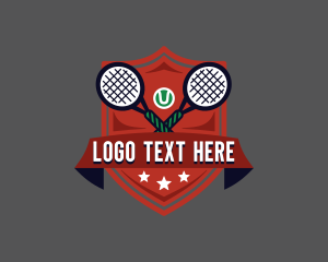 Sports Tennis Racket Logo