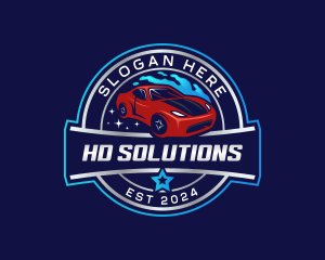 Car Wash Automotive logo design