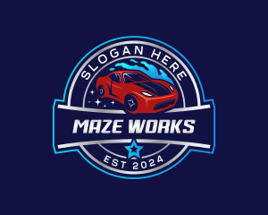 Car Wash Automotive logo design