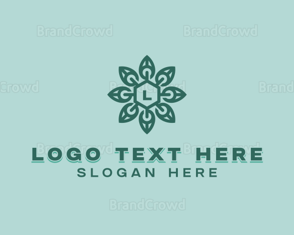 Stylish Floral Leaf Logo