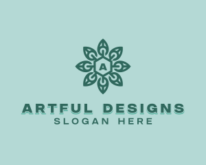 Stylish Floral Leaf logo design