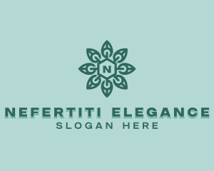 Stylish Floral Leaf logo design