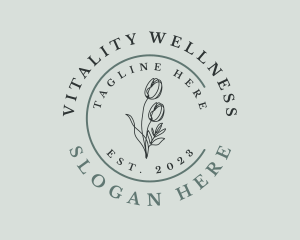 Natural Beauty Wellness Wordmark logo design