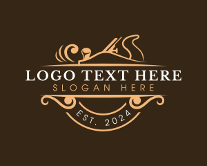 Wood Planer - Woodwork Carpentry Remodel logo design