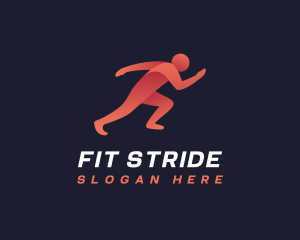 Jogger - Sprinter Athlete Runner logo design