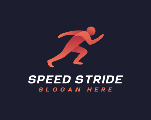 Runner - Sprinter Athlete Runner logo design