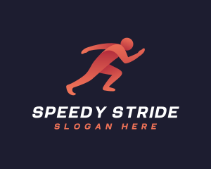 Sprinter - Sprinter Athlete Runner logo design