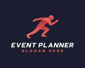 Athletic - Sprinter Athlete Runner logo design