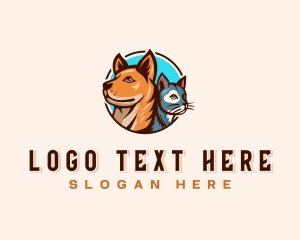 Dog Cat Pet Veterinary Logo