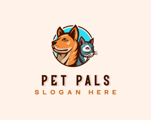 Dog Cat Pet Veterinary logo design