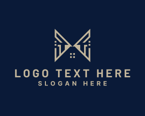 Logistic Hub - Housing Architect Real Estate logo design