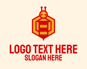 Geometric Bee Farm Logo