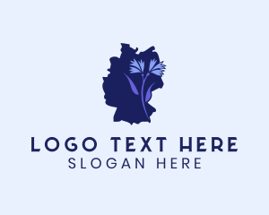 Campaign - German Cornflower Map logo design