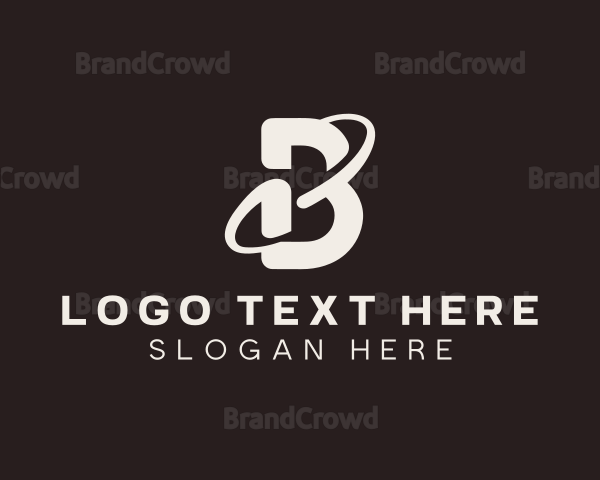 Creative Agency Orbit Letter B Logo