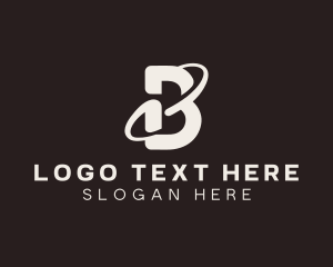 Creative Agency Orbit Letter B logo design