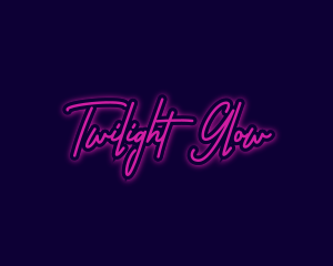 Neon Light Signature logo design