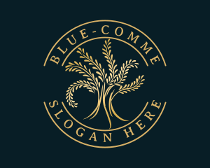 Conservation - Deluxe Natural Gold Tree logo design