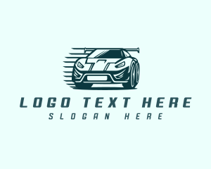 Transport - Fast Car Racing logo design