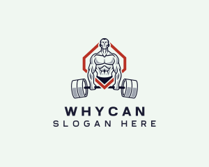 Weightloss - Bodybuilder Gym Training logo design