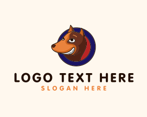 Character - Pet Dog Badge logo design