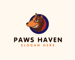 Pet Dog Badge logo design