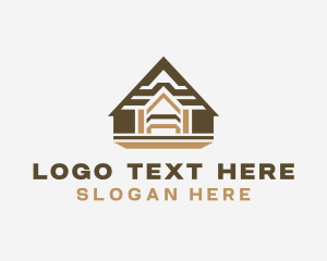 Airbnb - House Roofing Residence logo design