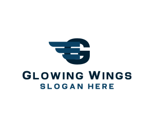 Logistics Wings Cargo Mover logo design