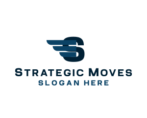 Logistics Wings Cargo Mover logo design