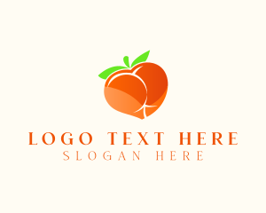 Porn - Sexy Erotic Peach logo design