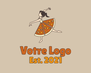 Eatery - Girl Pizza Skirt logo design