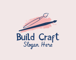 Fun Painter Brush logo design