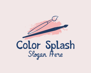 Fun Painter Brush logo design