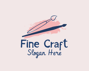 Fun Painter Brush logo design