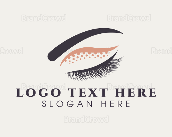 Eyelash Eyeshadow Beauty Logo