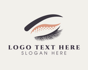 Beauty Blogger - Eyelash Eyeshadow Glam logo design