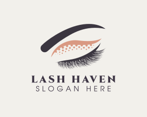 Eyelash Eyeshadow Beauty logo design