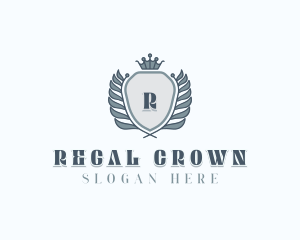 Royalty Crown Academia logo design