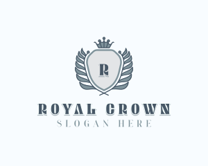 Royalty Crown Academia logo design