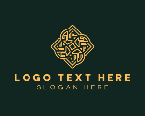 Textile - Elegant Intricate Tile logo design