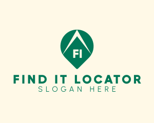 Arrow Location Pin logo design